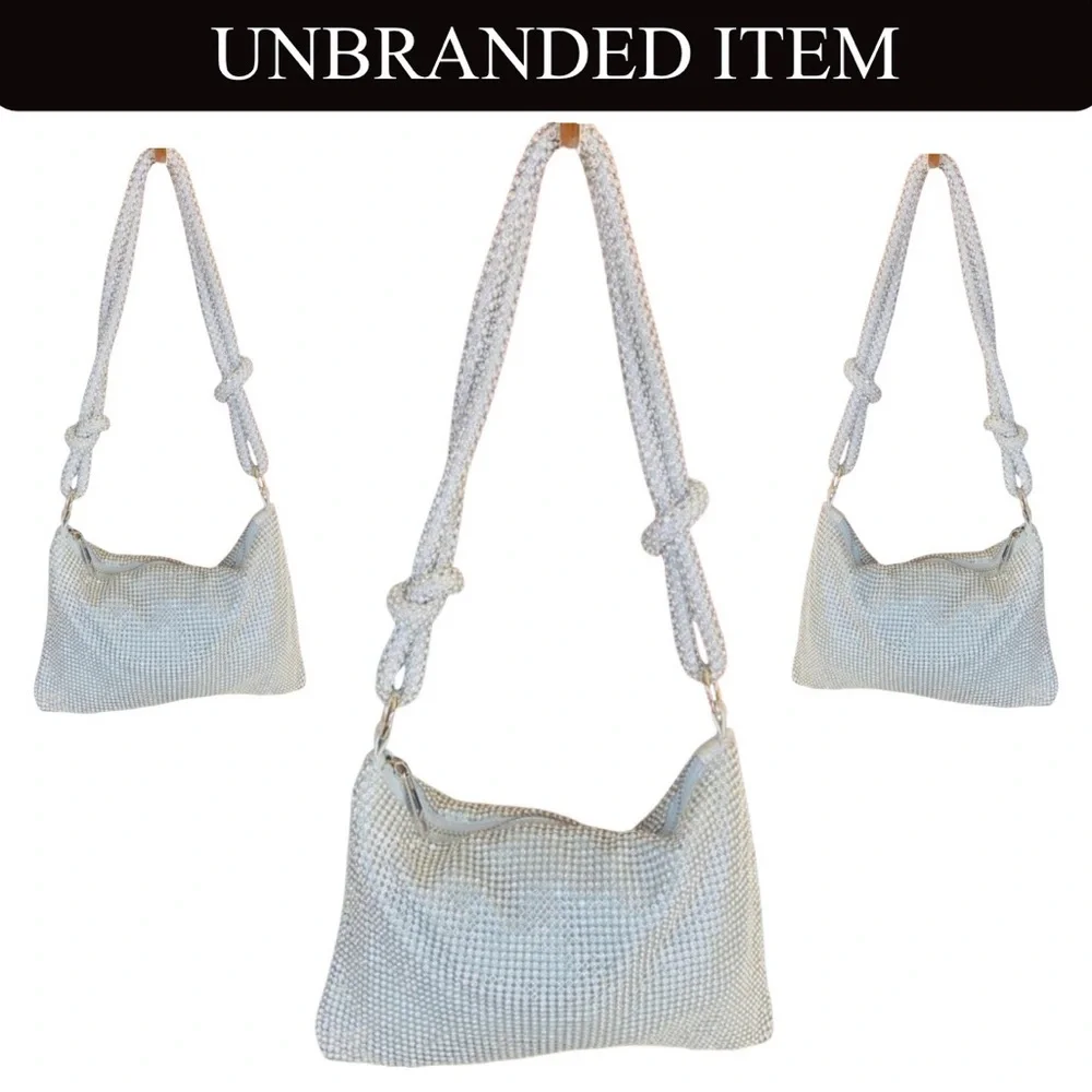 Mini Metal Mesh Hobo Bag, EUC